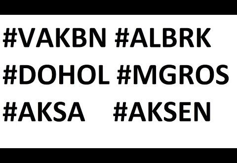 #VAKBN #ALBRK #DOHOL #MGROS #AKSA #AKSEN Kısa ve Öz Direnç -Destekler- #teknikanaliz #AlbarakaTürk #albaraka