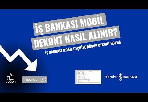 İş Bankası Mobil Dekont Nasıl Alınır? *** İş Bankası Mobil Geçmişe Yönelik Dekont Bulma #İşBankası Haberleri #isbankasi