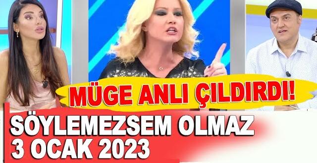 Söylemezsem Olmaz 3 Ocak 2023 / Müge Anlı Sinan Sardoğan’a saldırdı! #mügeanlı