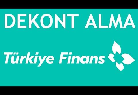 Türkiye Finans Dekont Nasıl Alınır? #TürkiyeFinans Haberleri